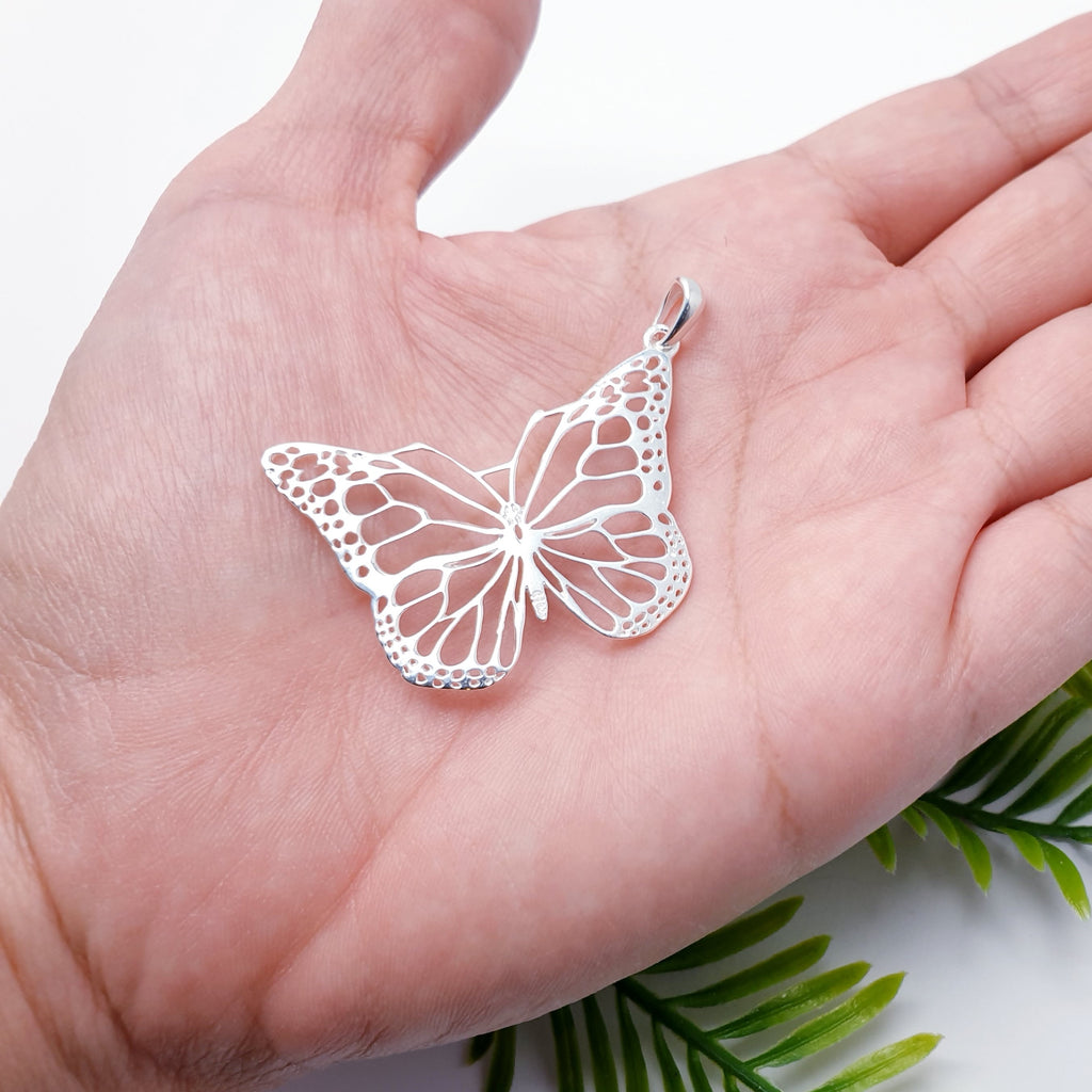 Sterling Silver Monarch Butterfly Jewellery Set