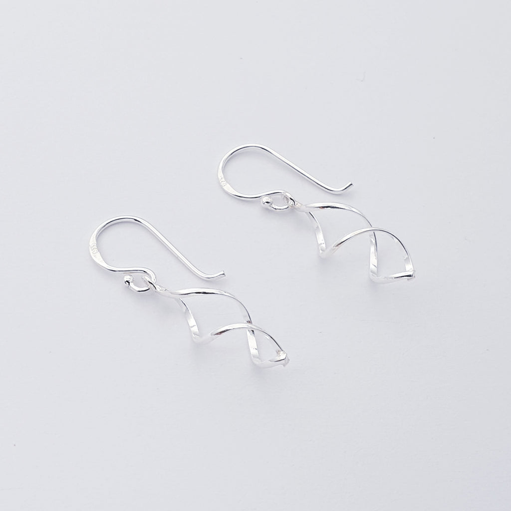 Sterling Silver Single Twist Earrings