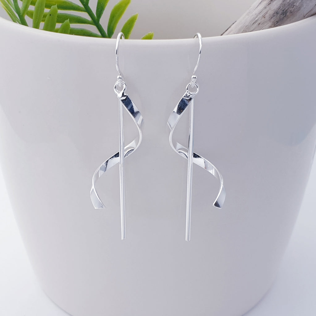 Sterling Silver Maypole Earrings
