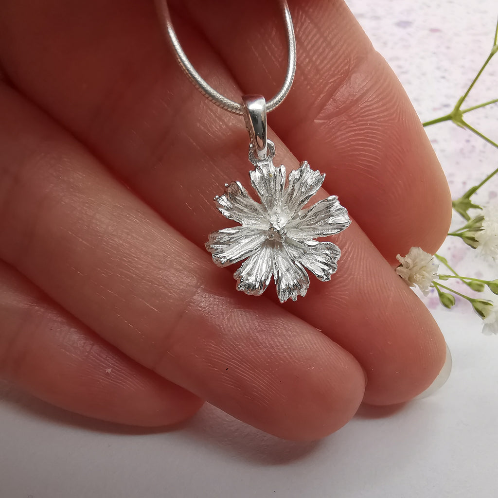 Sterling Silver Pixie Flower Pendant