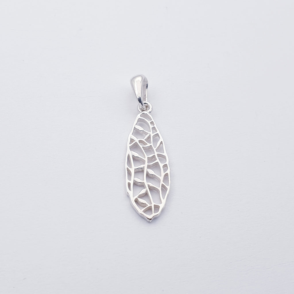 Sterling Silver Dragonfly Wing Pendant