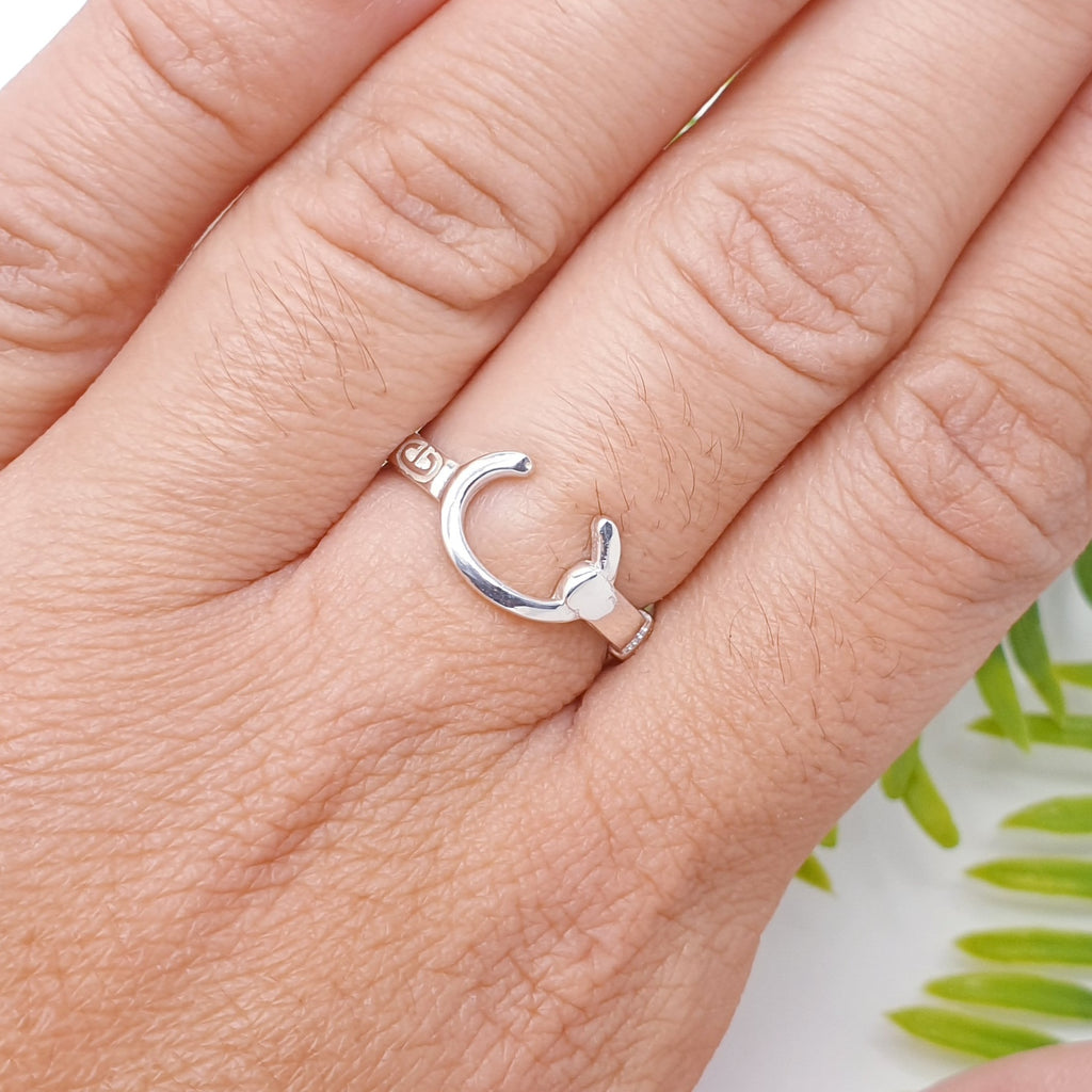 Sterling Silver Horseshoe Ring