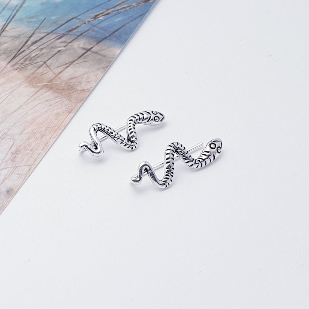 Sterling Silver Snake Ear Climbers