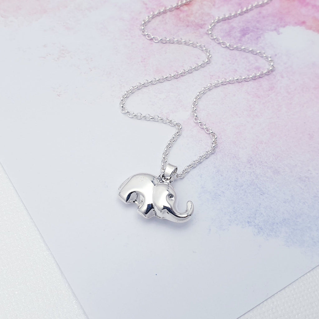 This pendant features a 3D detailed Sterling Silver balloon elephant design, maximal cute factor and perfect for animal lovers.