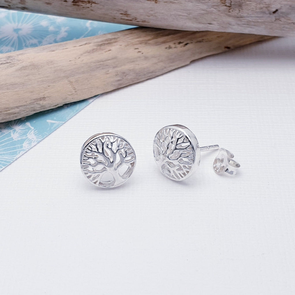 With a gorgeous tree of life cut out design these studs are ideal for everyday wear and will soon become a favourite piece of jewellery.