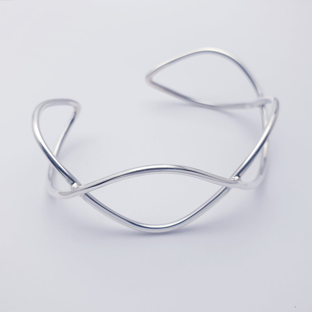 Sterling Silver Infinity Cuff Bracelet