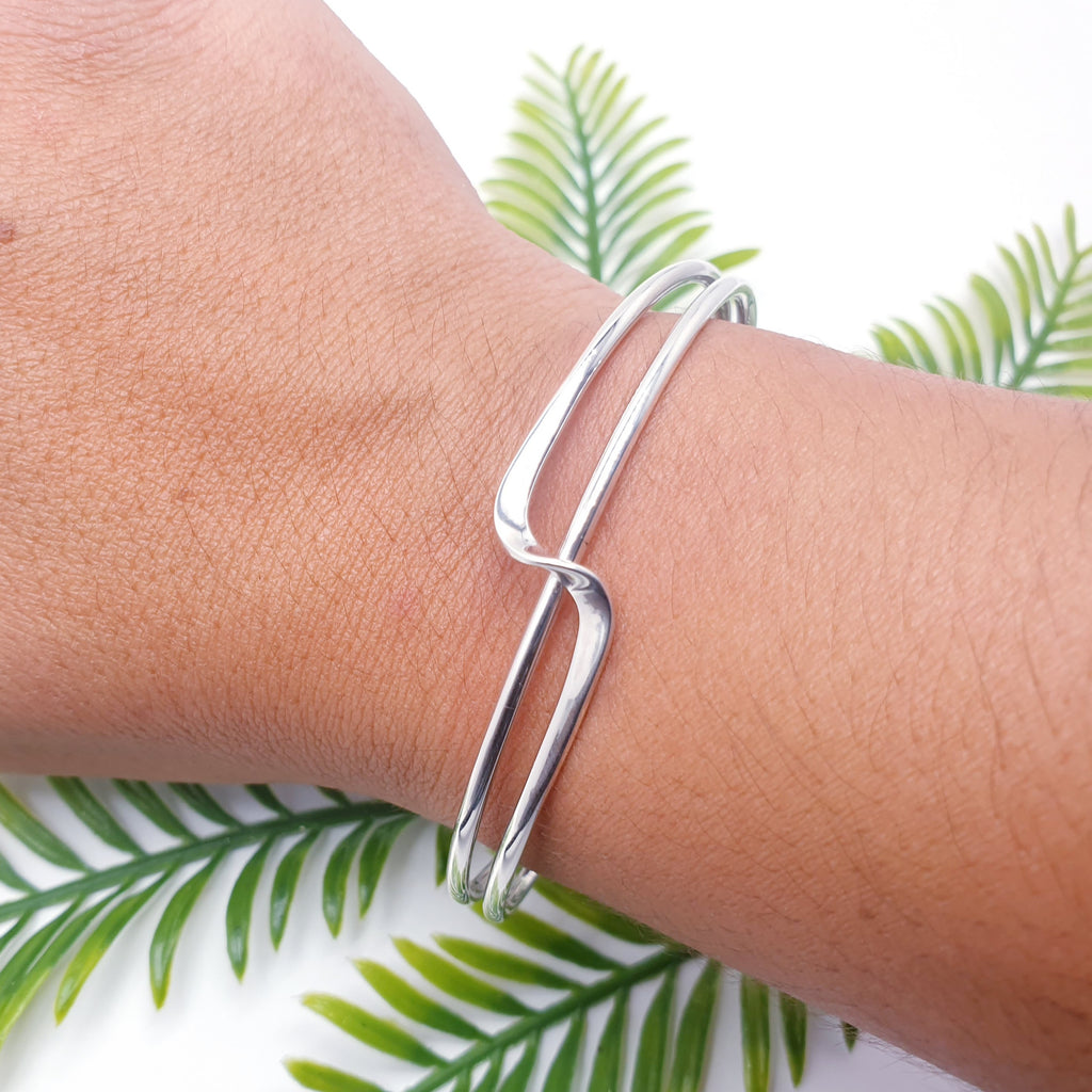 Sterling Silver Crossroads Cuff Bracelet