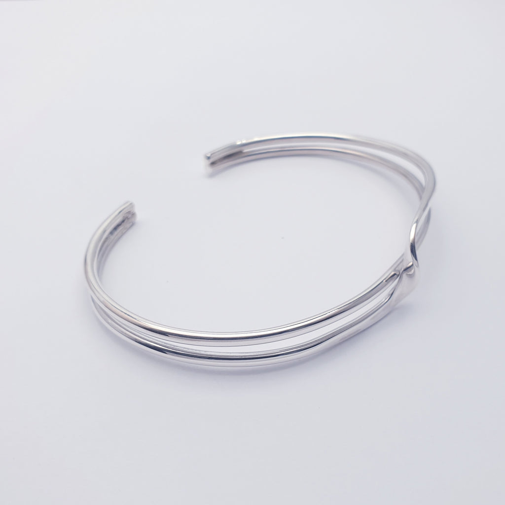 Sterling Silver Crossroads Cuff Bracelet
