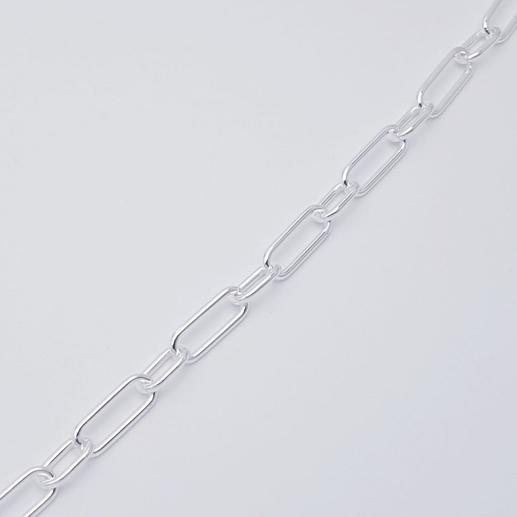 Sterling Silver Dual Paperclip Link Bracelet