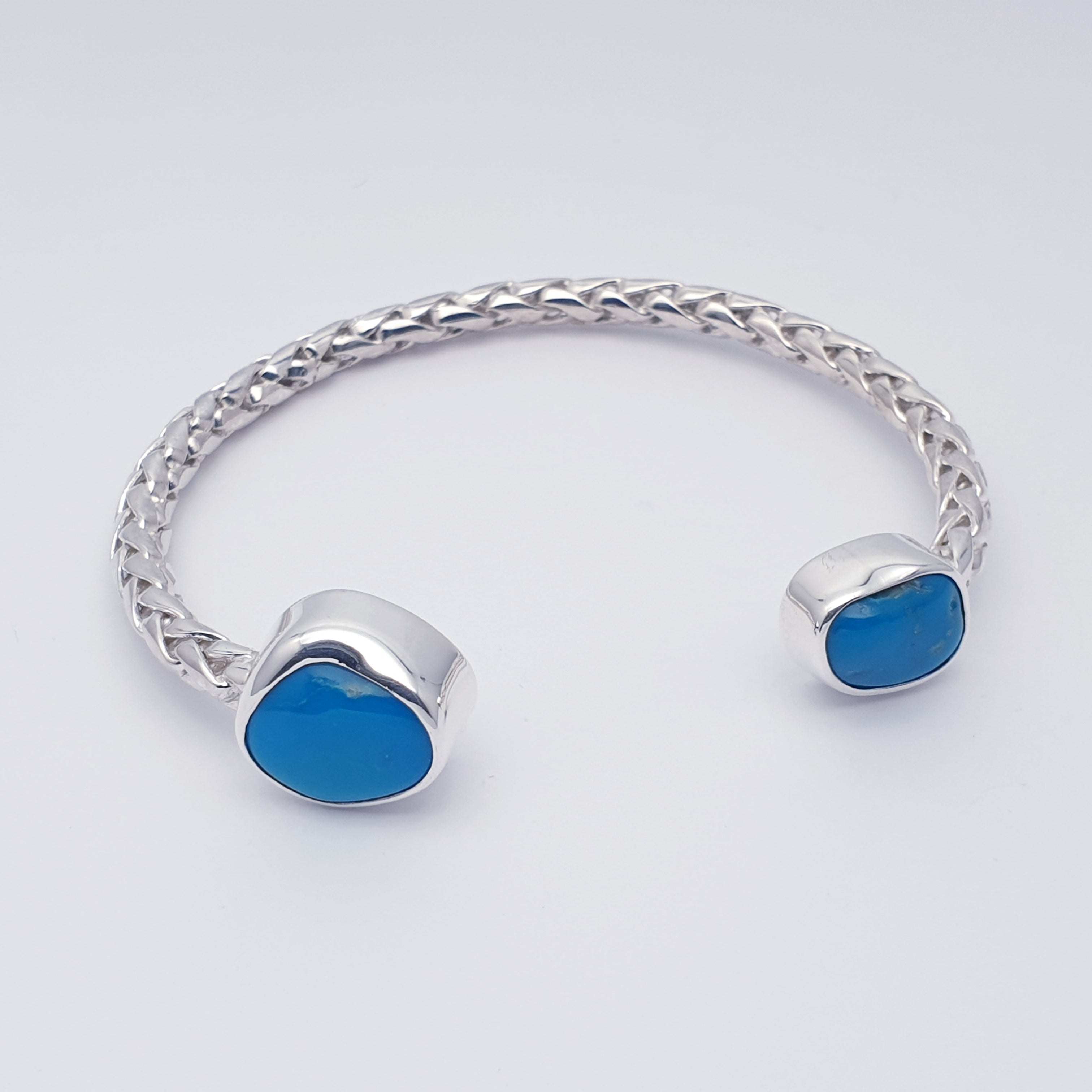 Sleeping Beauty Turquoise Charm Bracelet 14K Goldfilled | MIKA Hawaii