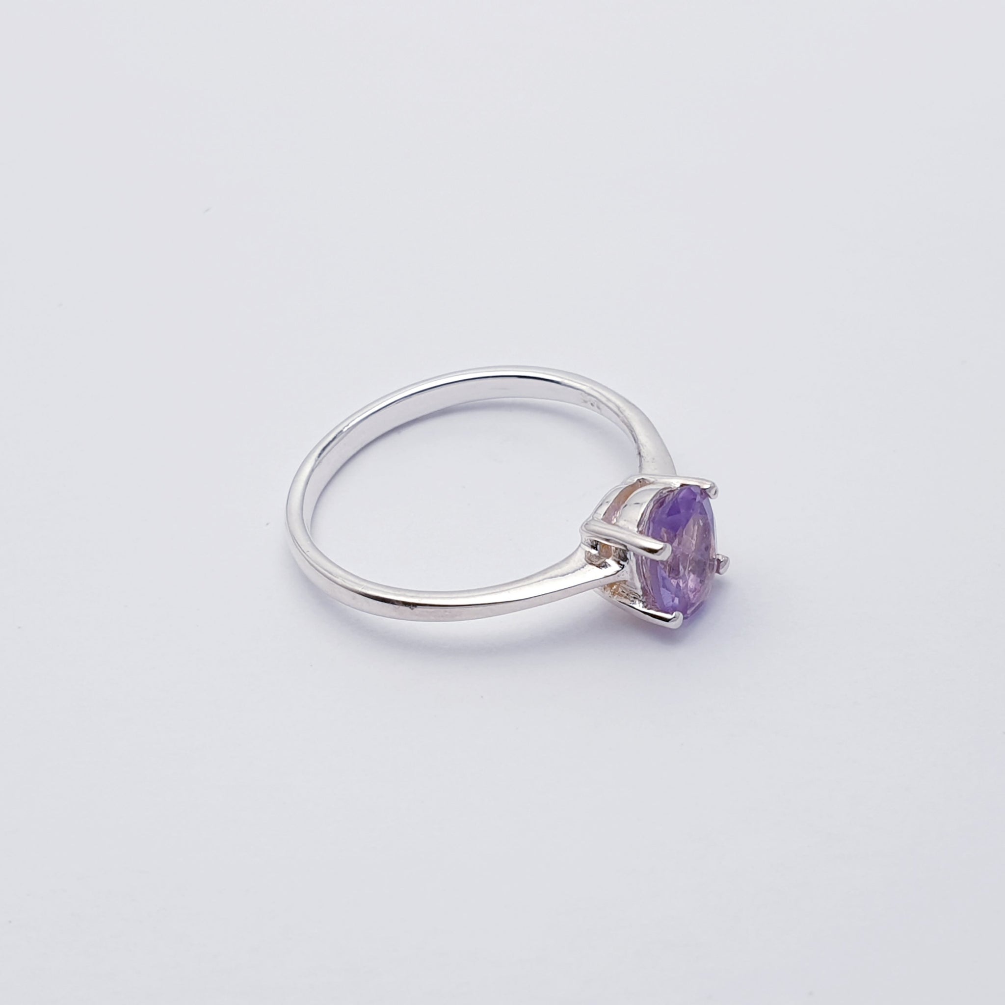 Creative Amethyst Ring, Amethyst Silver deals Ring, Sterling Silver Handmade Ring, Artistic Jewelry, Modern Sterling Silver Ring, Futuristic Ring