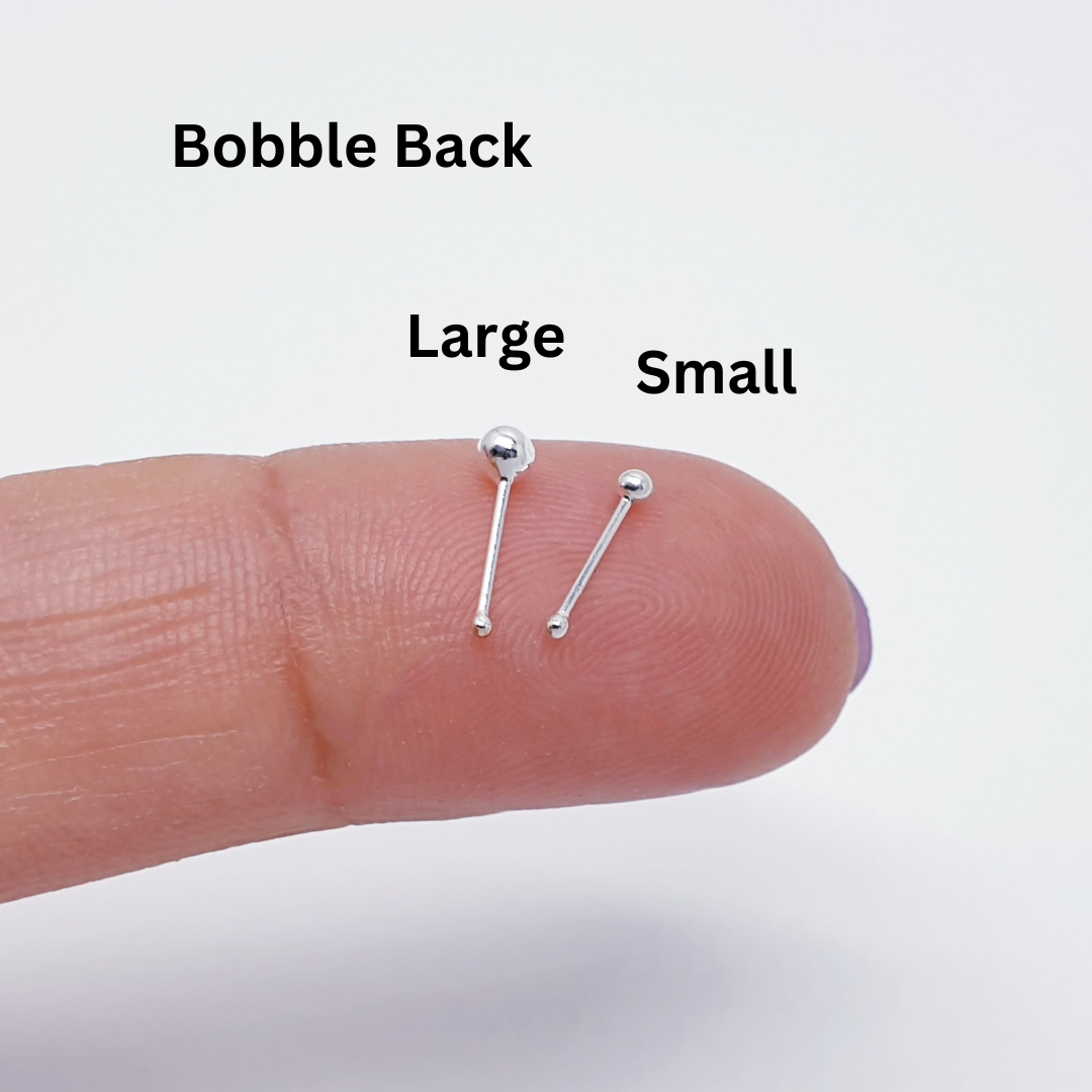 Simple silver nose ring online